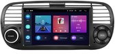 Autoradio - Geschikt voor Fiat 500 2007-2015 - Apple Carplay & Android Auto - Android 13 - 7 Inch HD Navigatiesysteem - Zwart - Microfoon