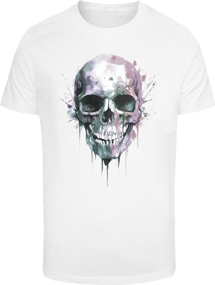 Mister Tee T-shirt Colorful Skull Wit