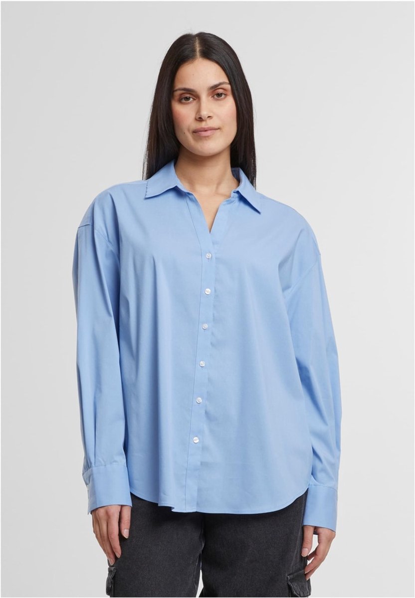 Urban Classics Oversized Cotton Blouse XS Blauw