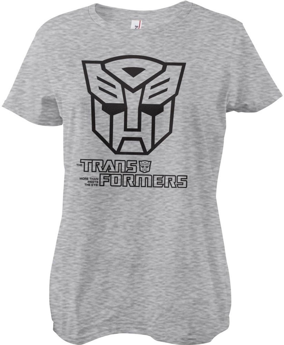 Transformers Autobots M'on'ot'on'e Girly Tee dames-T-shirt, heathergrijs