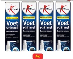 4x - Lucovitaal - Spray - Voet - schimmel - zwemmerseczeem - jeuk - irritatie - Voordeelverpakking!