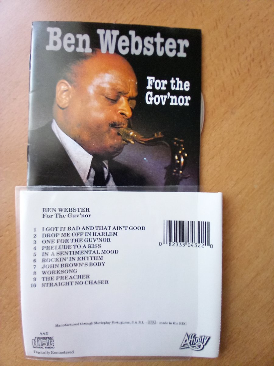 BEN WEBSTER - FOT THE GOV'NOR