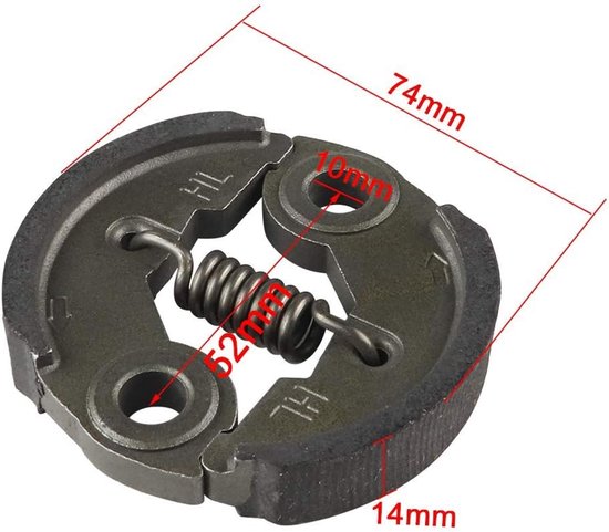 Koppelingen voor bosmaaiers, accessoires voor bosmaaiers en heggenscharen, heavy-duty koppelingen 32 F40-5, stokgereedschap en boorbits - geschikt voor motoren 1E36F, 40-5F, 44-5F van Vinitec — afbeelding 4