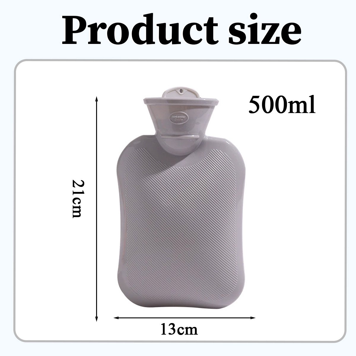 Warmtekruik - Kruik - Tot 6 uur warmte - Warmwaterkruik - 0.5 liter – Rubber - Cadeau voor haar, vrouw, vriendin -Student – foto 3