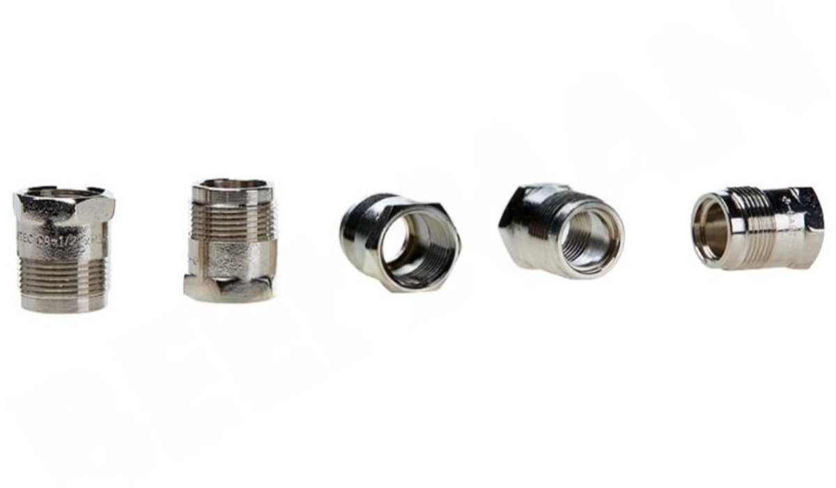Universeel Comfort-aansluiting 1/2 recht -chroom- 404653