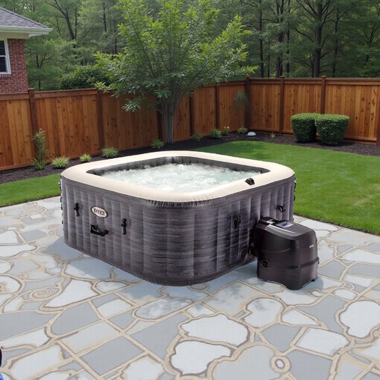 Luxe Vierkante Opblaasbare Jacuzzi & Whirlpool voor 4 - Luxe - €1.350,00