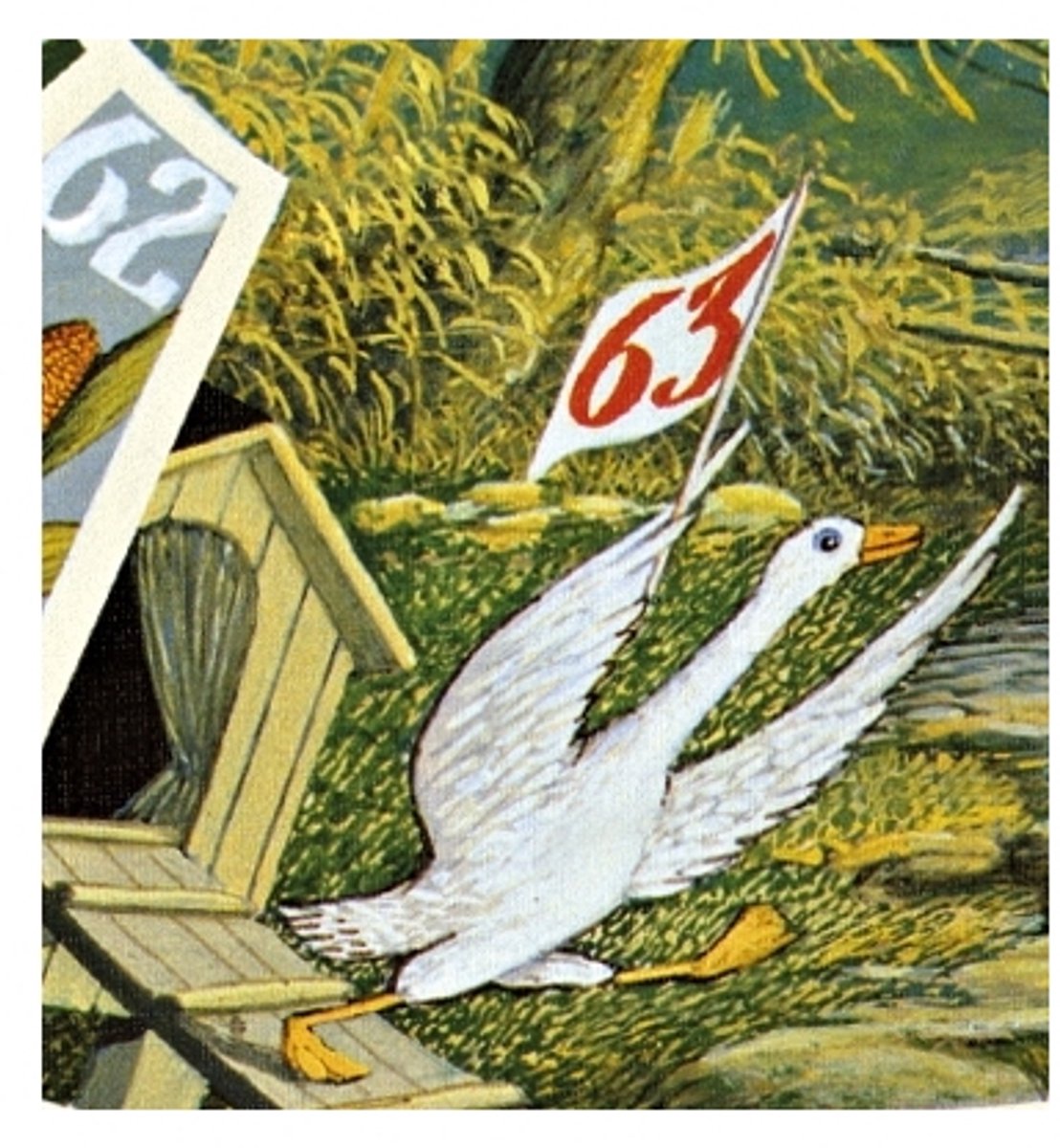 Tactic Selecta Reuze Ganzenbord - Bordspel - 52x68 cm - 6 grote houten ganzen - 2 dobbelstenen - Klassiek familiespel - 2-6 spelers - Vanaf 5 jaar — afbeelding 19
