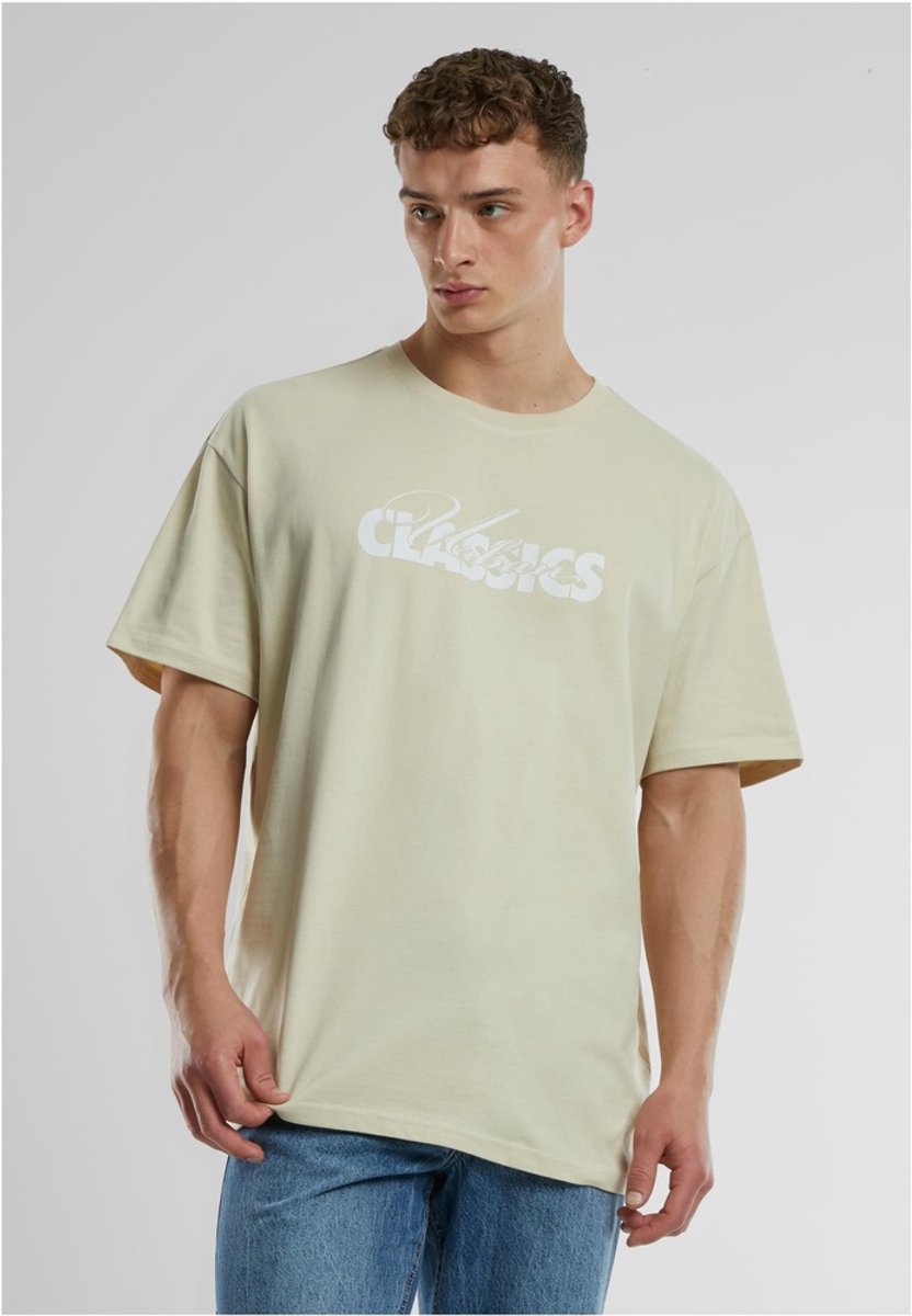 Urban Classics UC Cursive Bold Logo Heavy Oversized Heren T-shirt XXL Beige
