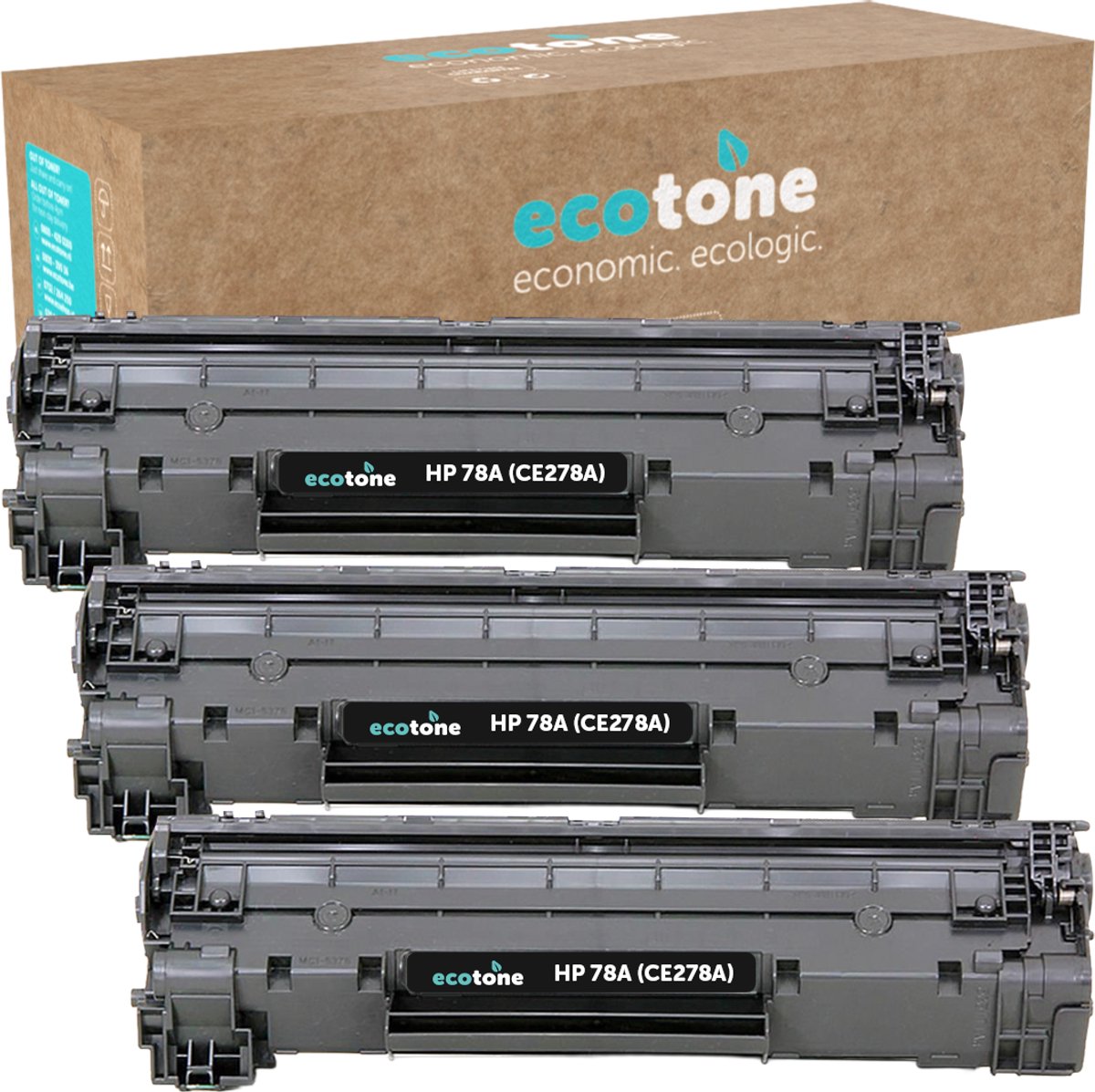 Ecopack (Replaces HP 78A CE278A toner) 3xBL - (BL 3x4000 Pages)