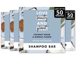 Love Beauty and Planet Shampoo Bar Coconut Water & Mimosa Flower 4 x 90 Gram
