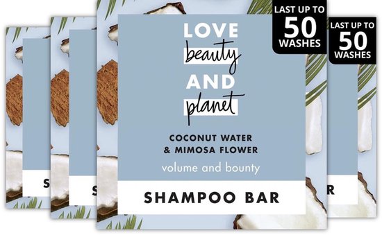 Love Beauty and Planet Shampoo Bar Coconut Water & Mimosa Flower 4 x 90 Gram