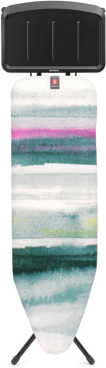 Brabantia Strijkplank B met Stoomunithouder - 124 x 38 cm - Morning Breeze