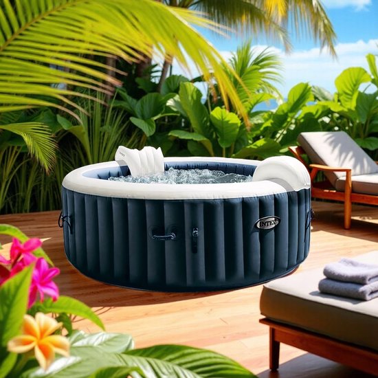 Luxe Opblaasbare Spa Jacuzzi - 4 Persoons - 196x71 cm - 140 - Luxe - €1.650,00