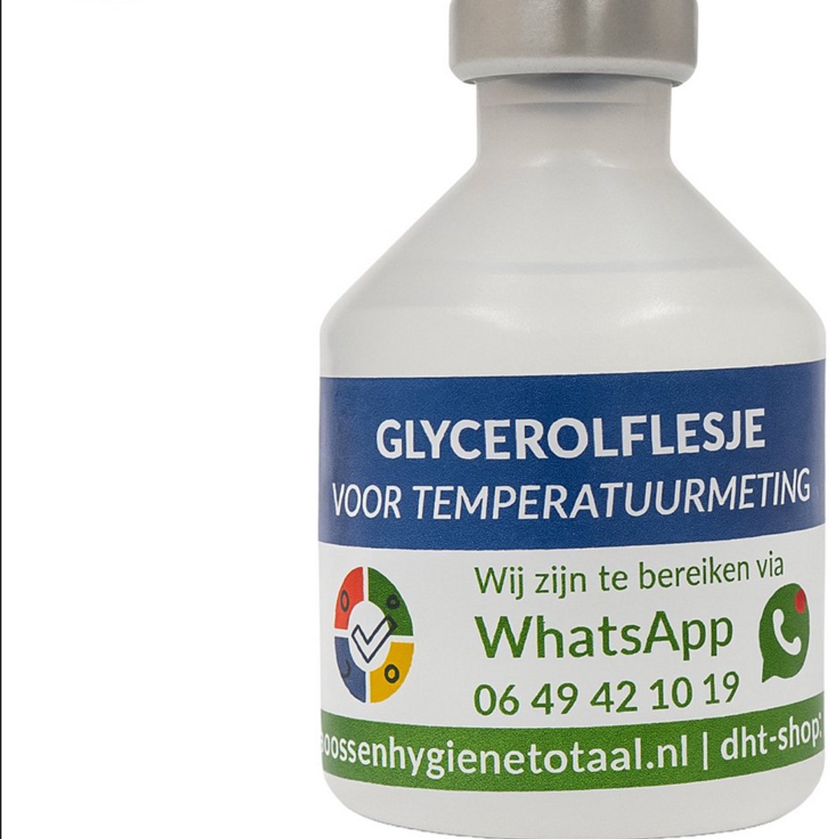 Glycerolflesje voor temperatuurmeting – Hygiënisch en nauwkeurig – Voor koeling & vriezer