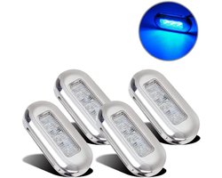 4-pack waterdichte LED-verlichting - traplicht - Cabineverlichting - verlichting Geschikt Voor boten