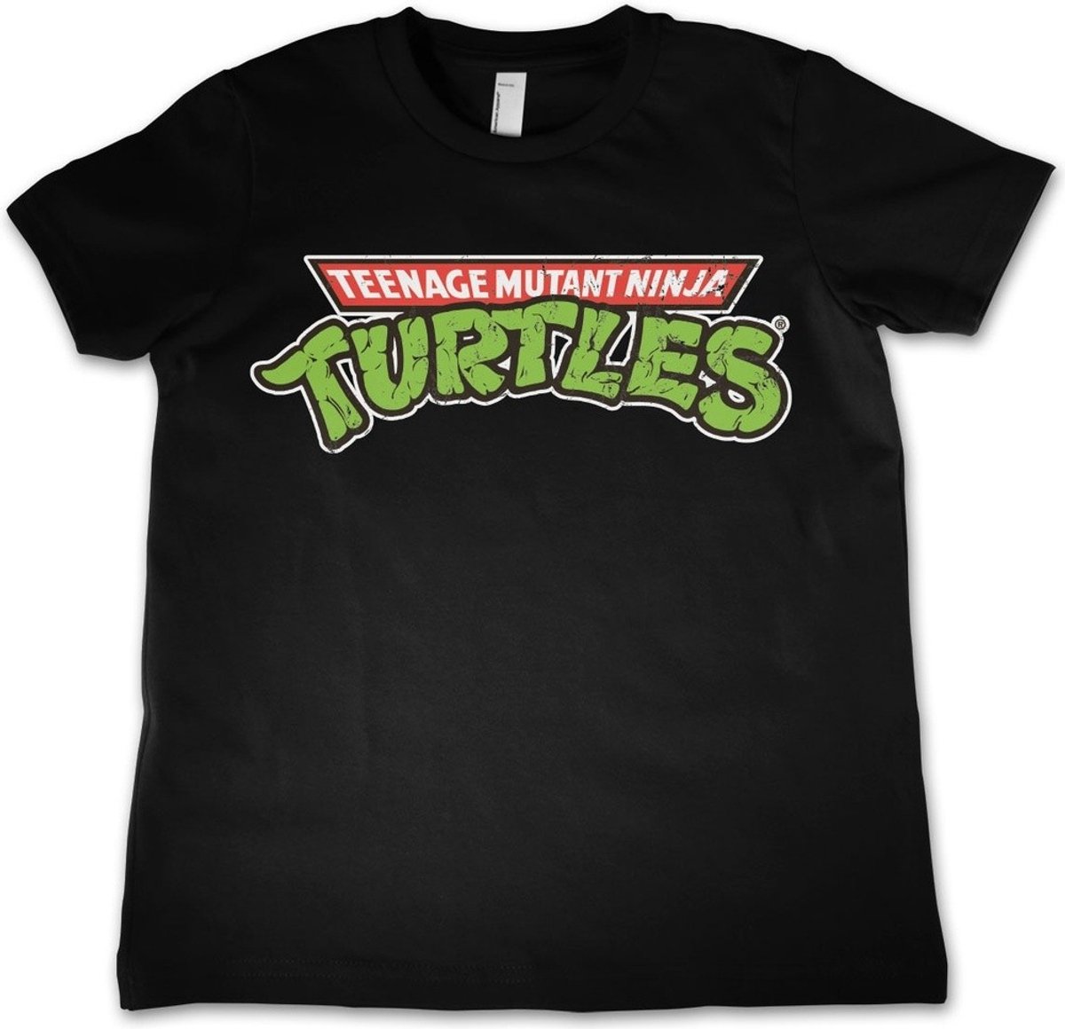 Teenage Mutant Ninja Turtles TMNT Classic Logo Kids T-Shirt Kinder Black-4 Jahre