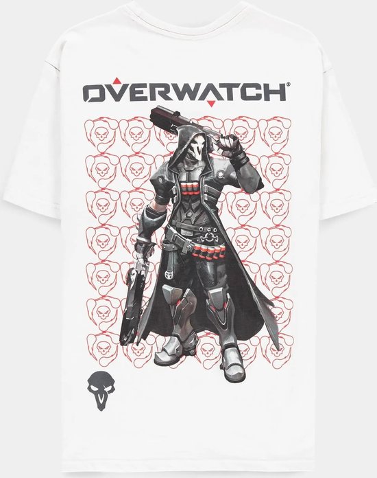 Overwatch - Reaper Guns Heren T-shirt - M - Wit