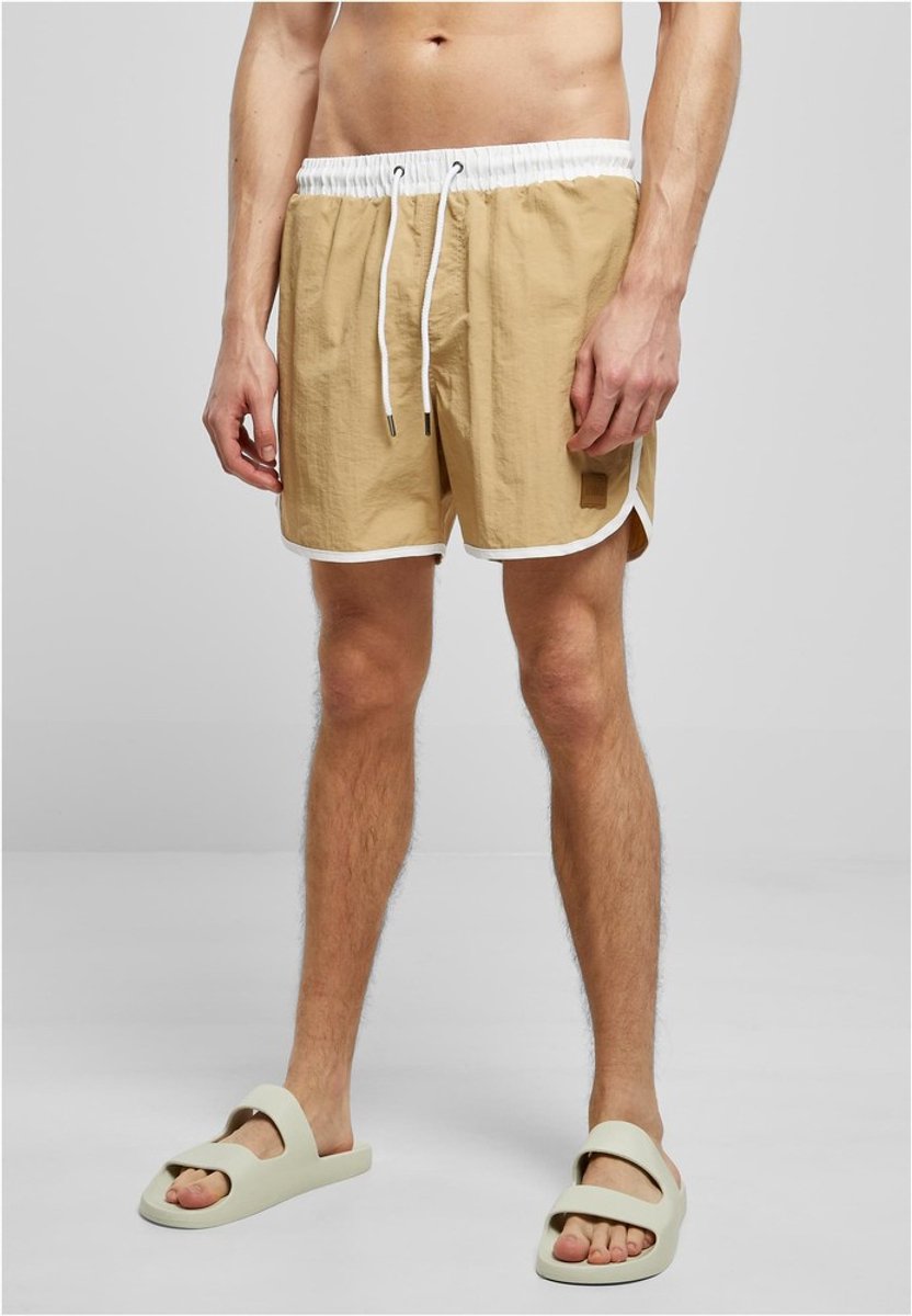 Urban Classics Retro Zwemshorts L Beige