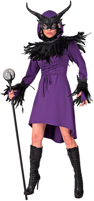 WIDMANN - Robe gothique médiévale violette pour femme - M