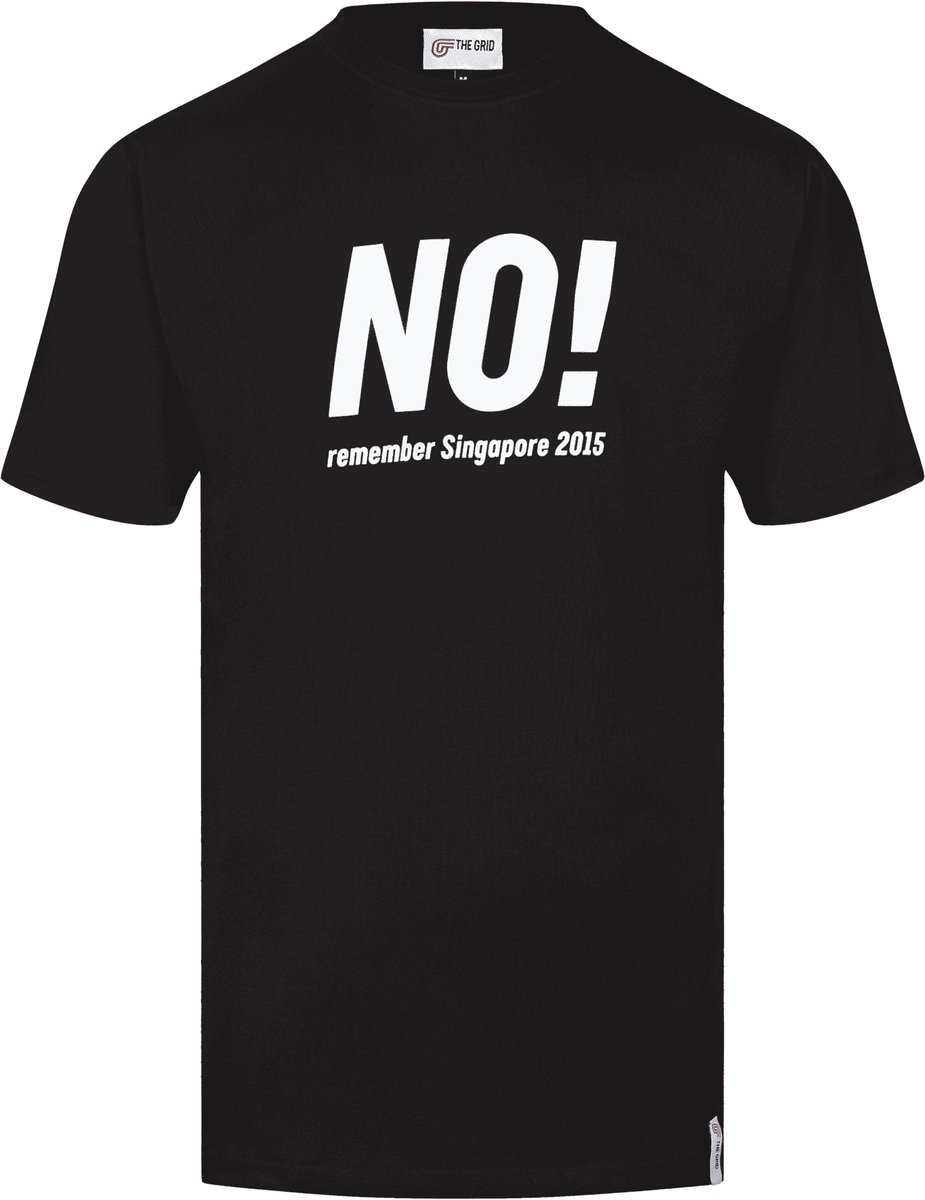 T-shirt NO!, maat XL - The Grid lifestyle - Racing lifestyle - T-shirts