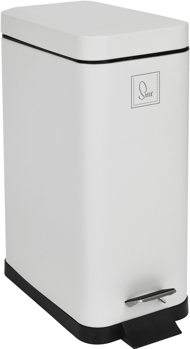 SVITA STM10 pedaalemmer 10l - incl. binnenemmer Softclose deksel wit