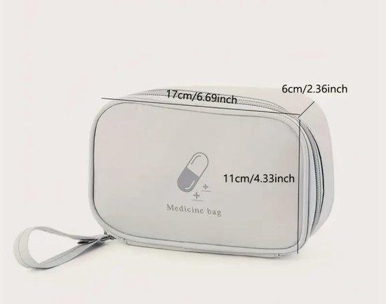 Pilulier - trousse à pharmacie - médicament - rangement - transparent - sac de voyage - pilules - sac - blister - médicament roll