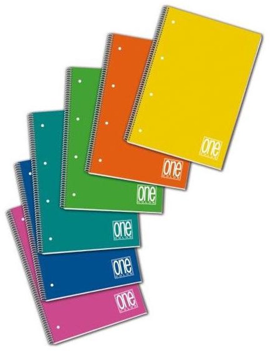 Blasetti One Color schrijfblok & schrift A4 80 vel Meerkleurig