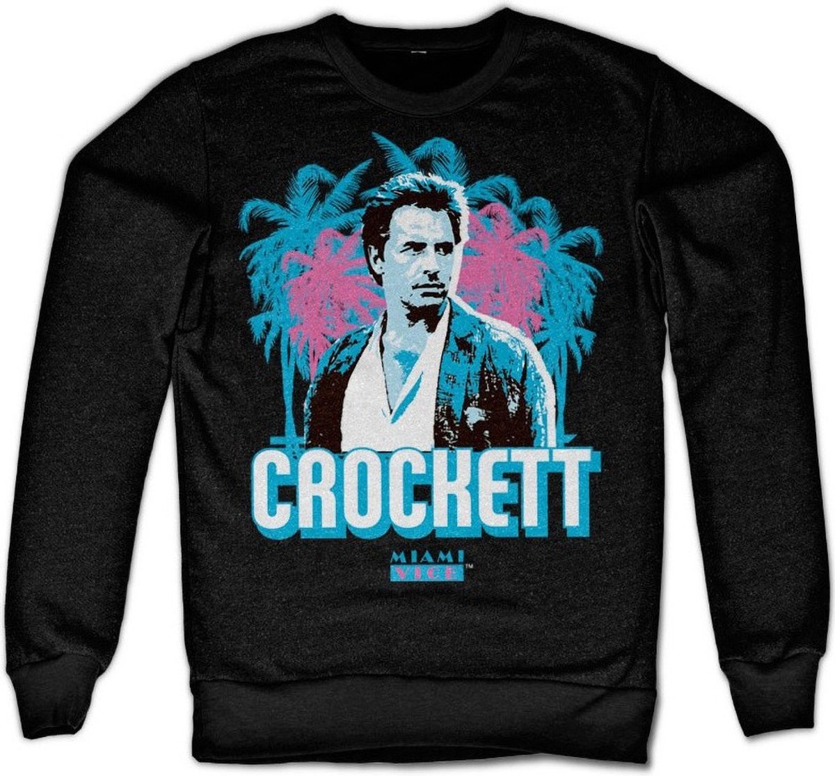 Miami Vice Crockett Palms Sweatshirt Black-M