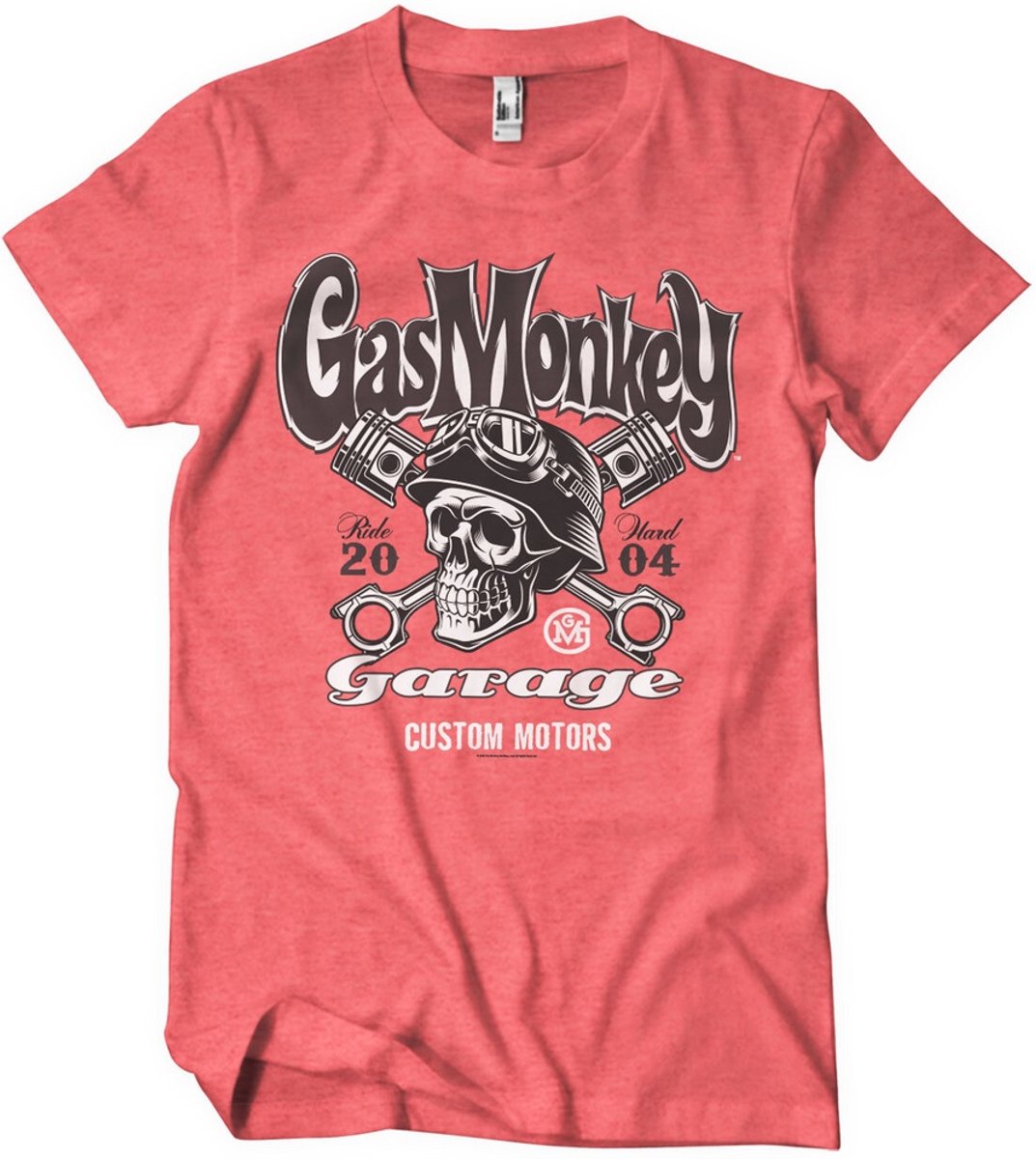 Gas Monkey Garage T-shirt GmgCustom Motors Skull T-shirt GMG-1-GMG040-H95-13
