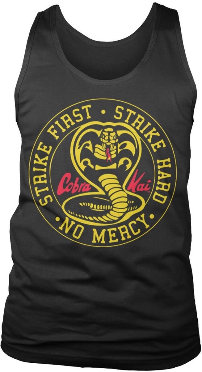 Cobra Kai Round Patch tanktop zwart
