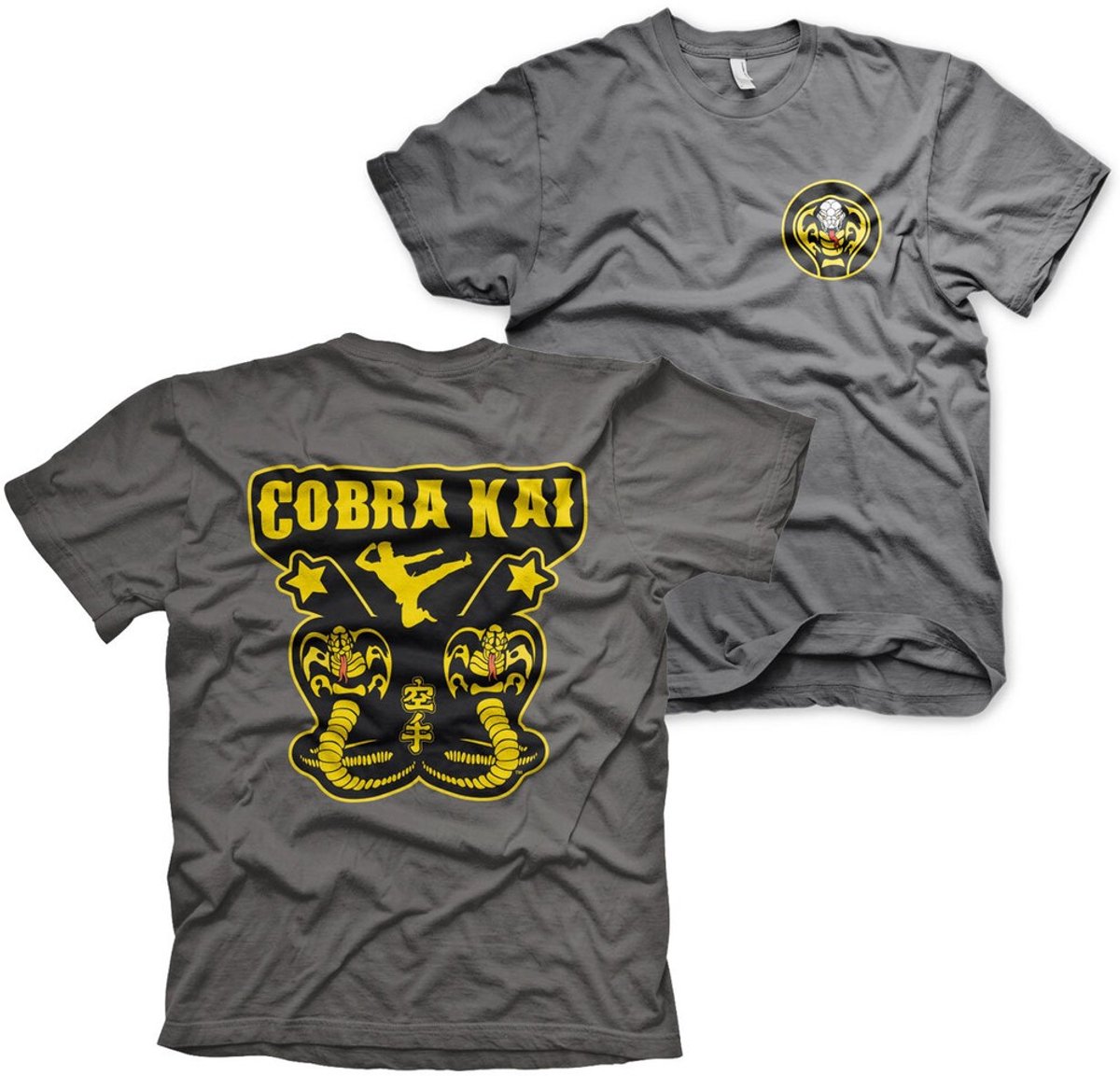Cobra Kai Kickback T-shirt donkergrijs
