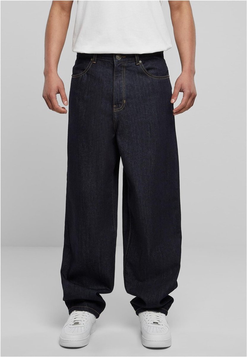 Urban Classics 90’s Jeans rinsed Wijde broek Taille 34 inch Donkerblauw