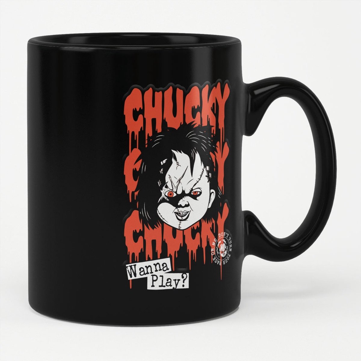 Chucky Tasse/Kaffeebecher Wanna Play Mug Black