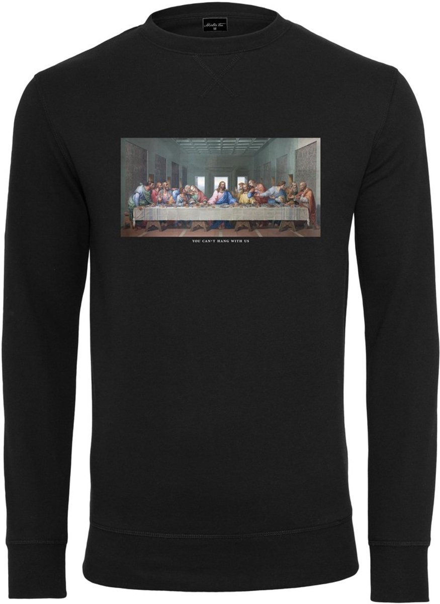 Mister Tee Can?t Hang With Us Crewneck sweater/trui S Zwart