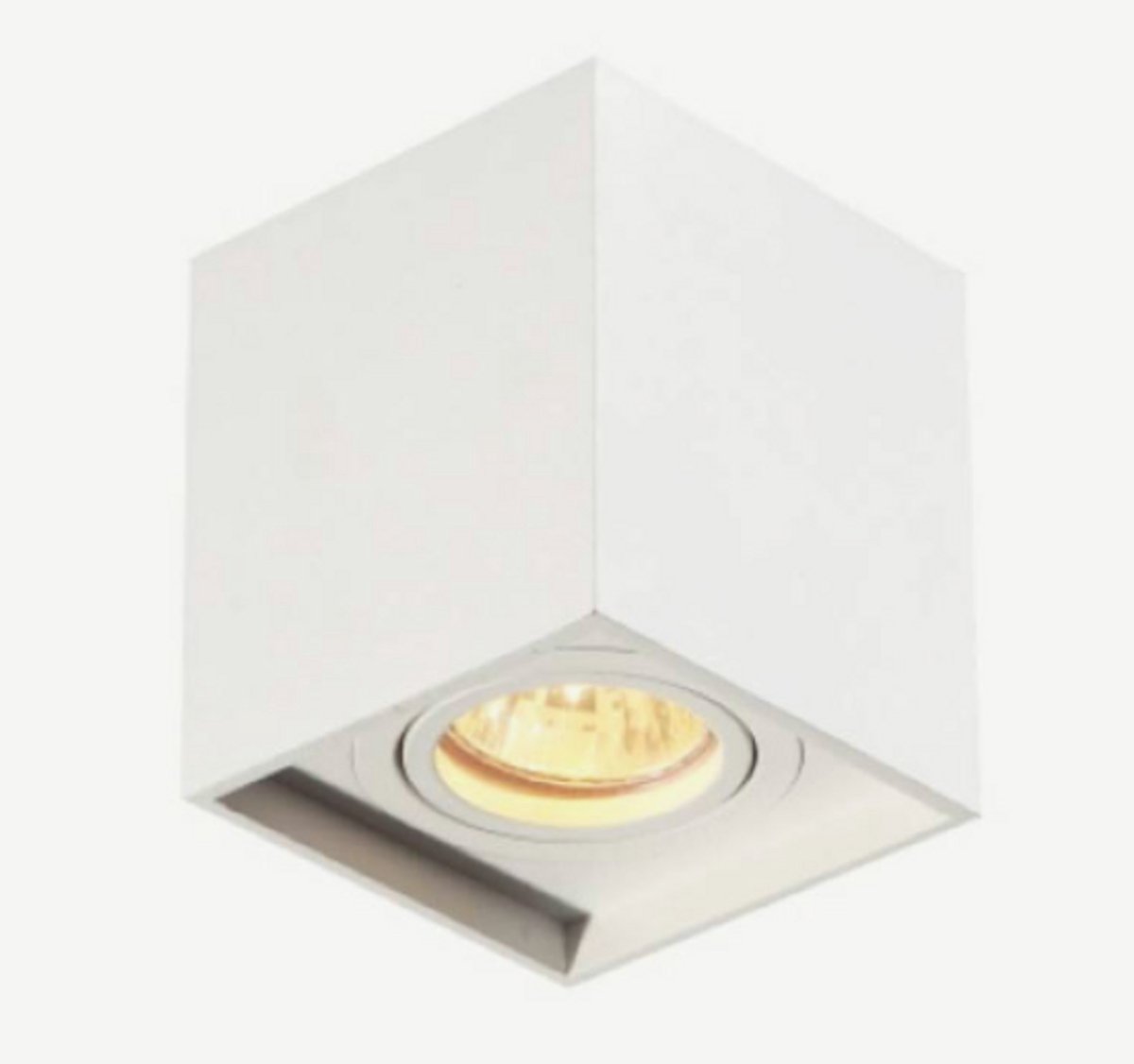 Design plafondspot BOXX single - wit
