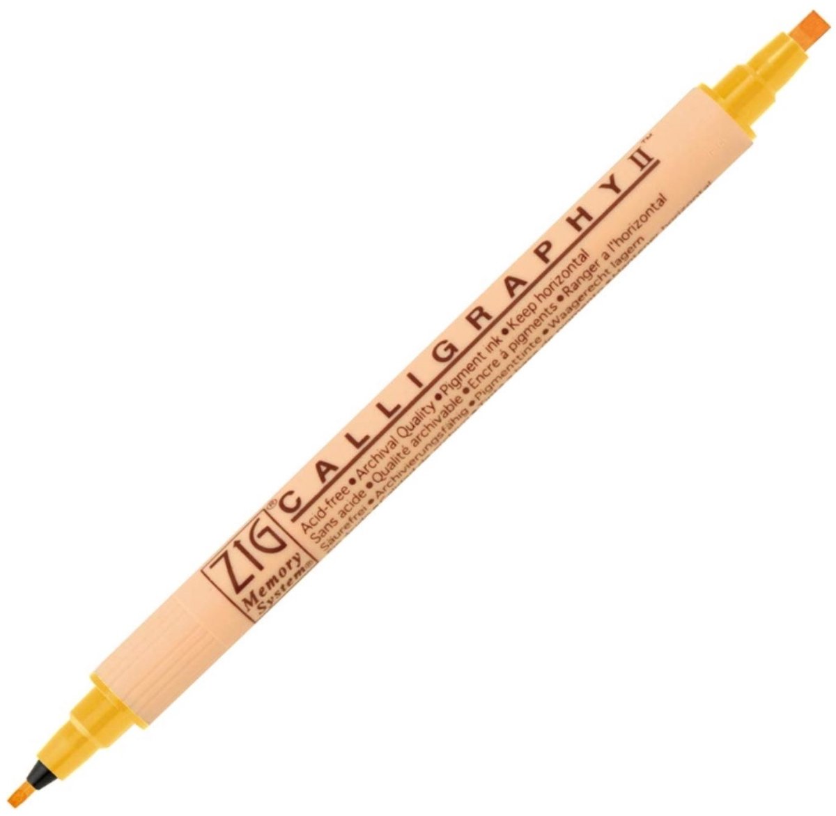 Zig Calligraphy Dual Tip 2mm & 5mm - Butter
