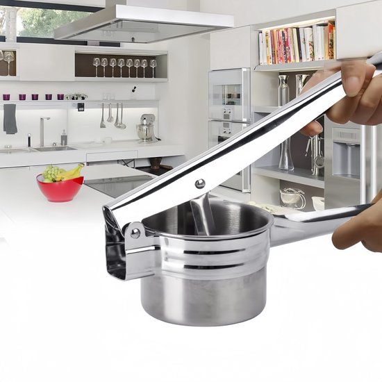 1 - Handmatige sapcentrifuge - Keuken - Multifunctioneel - Onderste gat - Zilver van Merkloos — afbeelding 3