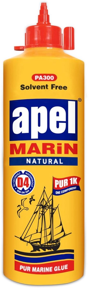 Mitreapel Marine lijm – 600 ml – Houtlijm D4 – Waterbestendige Houtlijm - Extra Sterke en Duurzame Marine Lijm voor Hout, Meubels & Buitentoepassingen