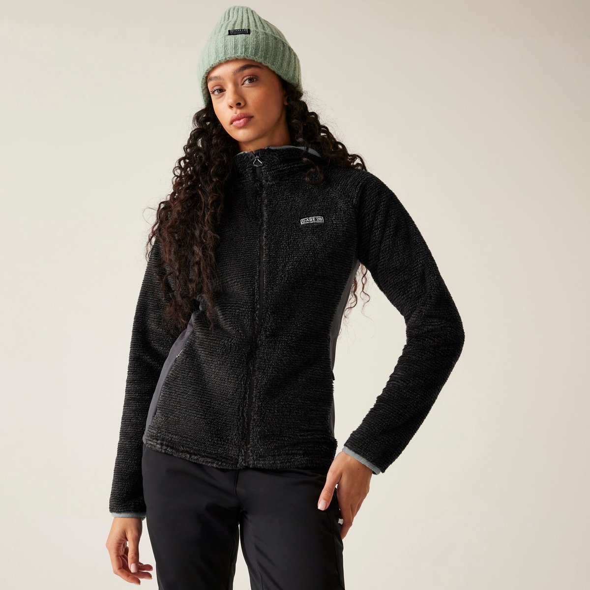 Fleece Dames Casual Outdoor Activiteiten Grijs