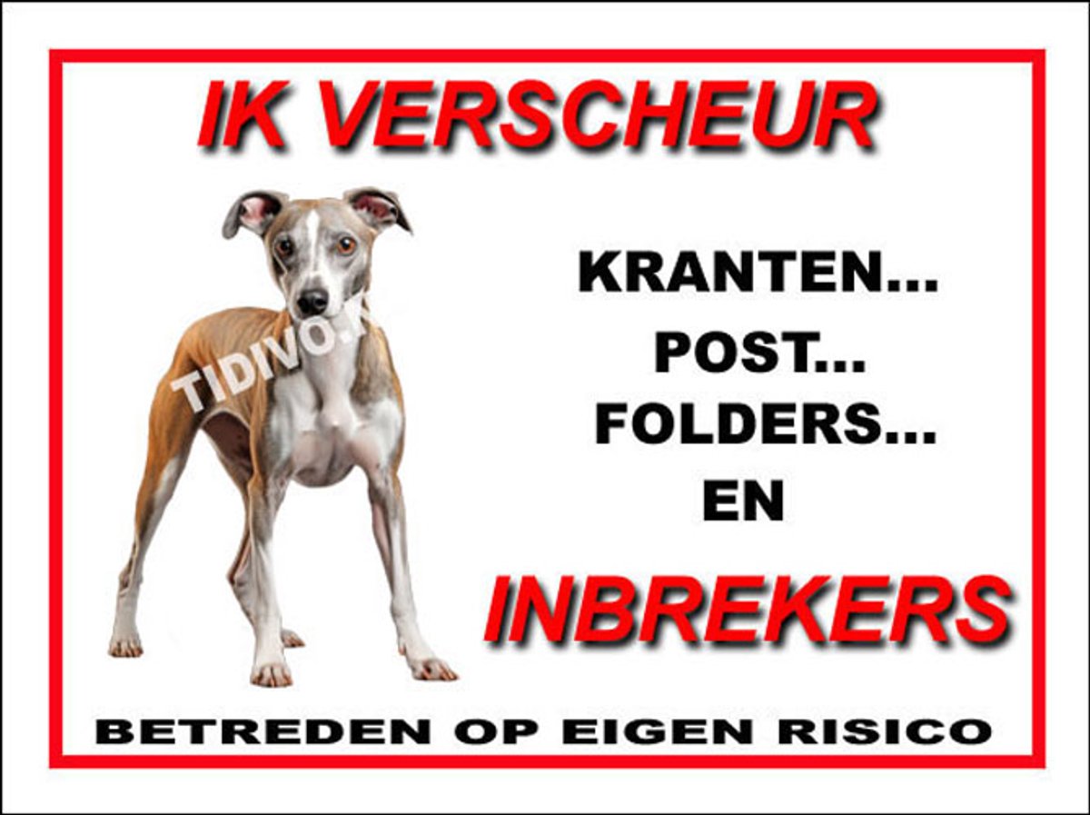 Whippet 8 - Met 4 Gaatjes + 4 Pluggen + 4 RVS Schroeven