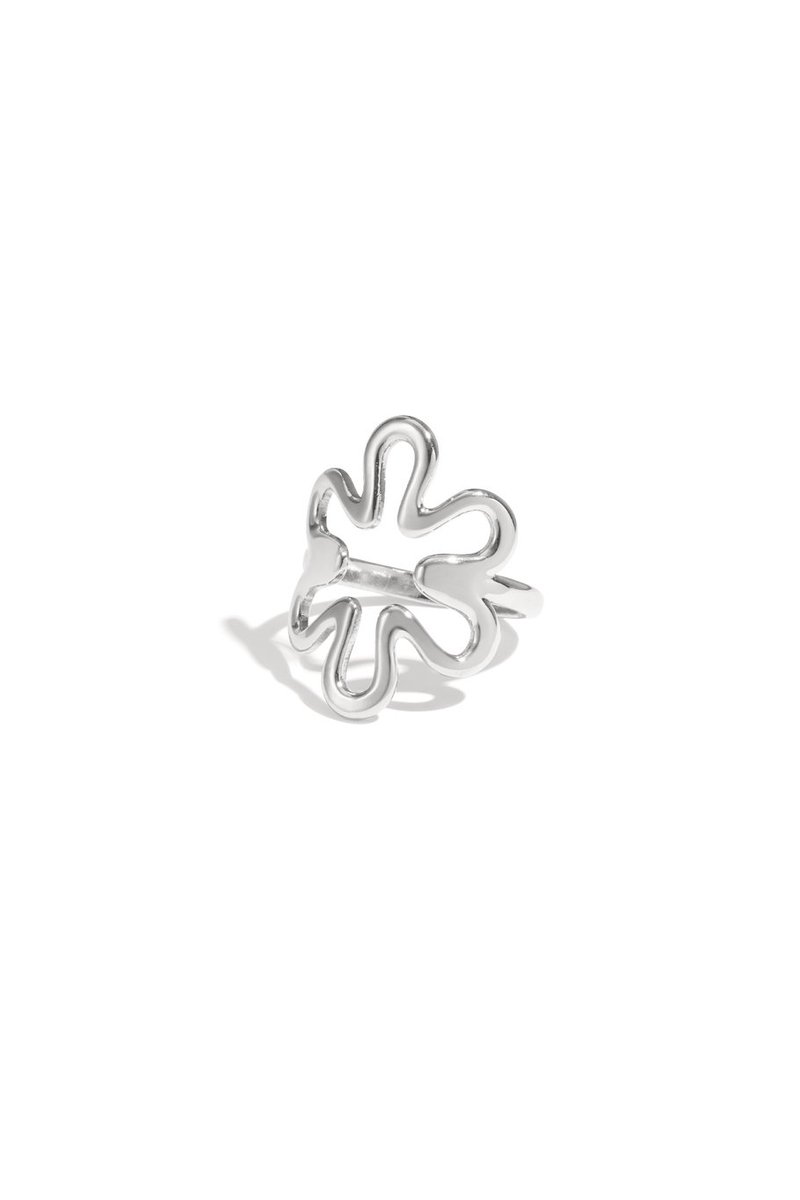 Bloom ring Zilver