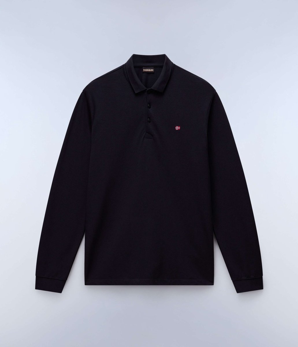 Napapijri poloshirt Ealis Ls 1 NP0A4I8Q Zwart