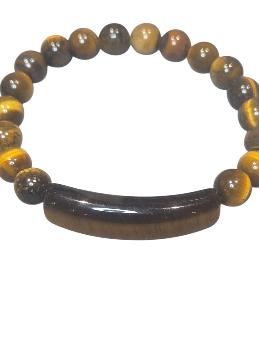 Tijgeroog armband.