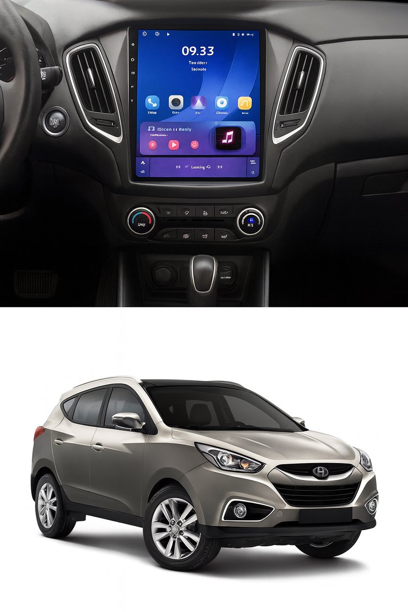 ADIVOX T2 9.7 inch geschikt voor Hyundai IX35 2010-2015 Carplay/Auto/Wifi:DSP/5G/DAB+