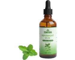 Zenatura® Pepermuntolie - 100ml - 100% Puur, Biologisch Pepermuntolie - Etherische Pepermuntolie voor Aromatherapie, als Haarolie en Huidolie