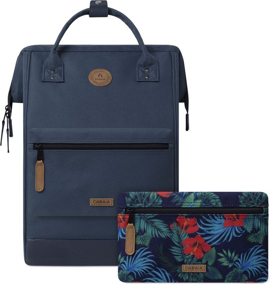 CABAIA - Rugzak Adventurer Large 23L Reykjavik, Computercompartiment 15", Levenslange garantie, Brede opening - Blauw