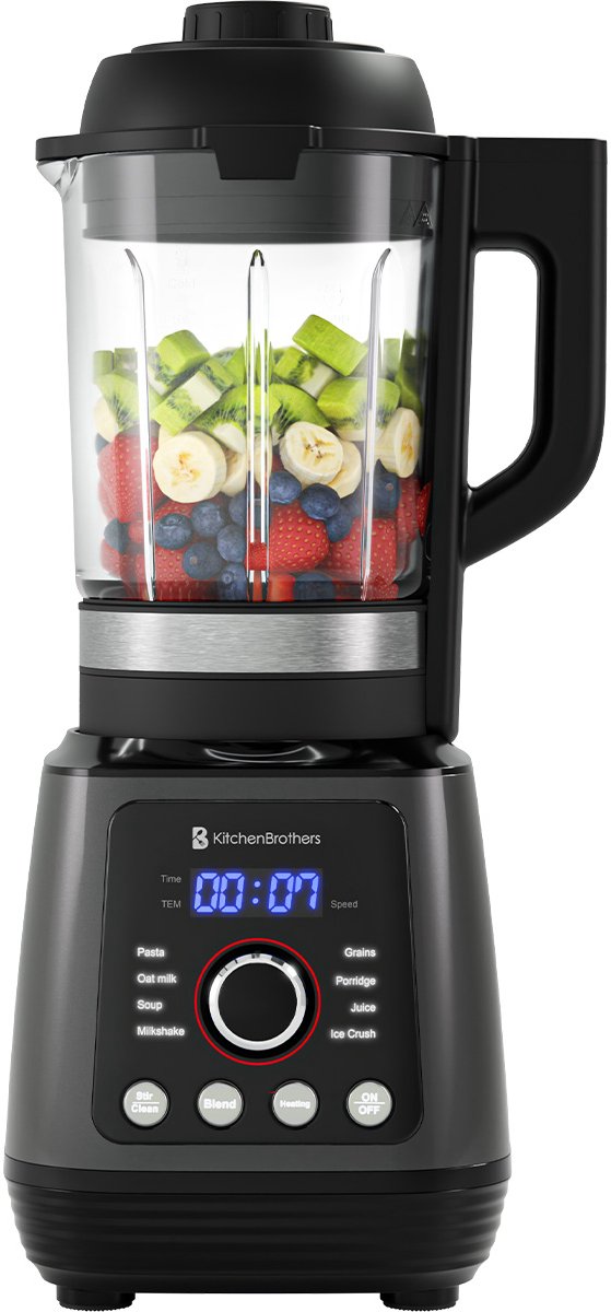Krachtige Blender 1200W - 1,5L Glazen Kan - 2 Snelheden Puls - Ice