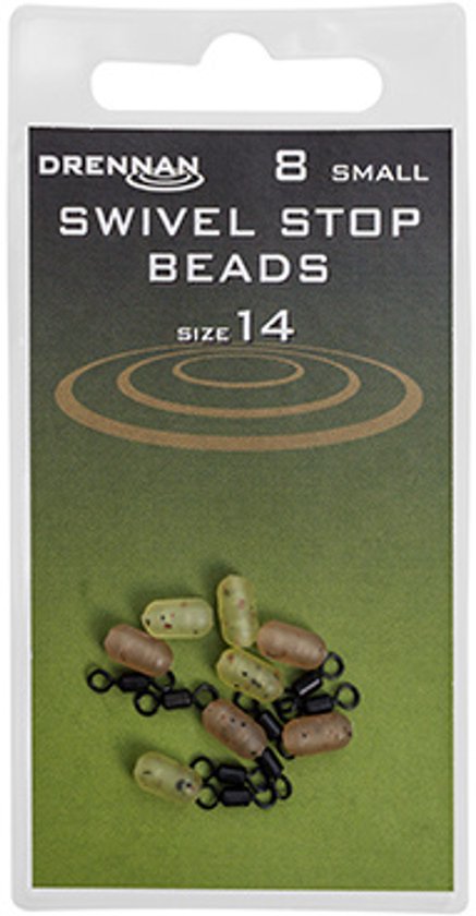 Foto: Drennan swivel stop beads 8 pcs maat small size 14