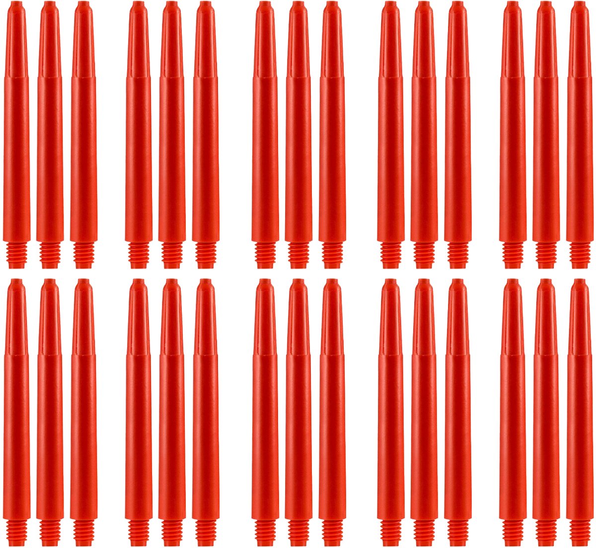 Dragon Darts Dart Shafts - 10 Sets (30 stuks) - Inbetween - Stevige en Duurzame Dart Shafts - Rood