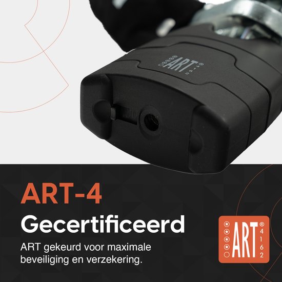 LOCK-R - Kettingslot - ART 4 Beveiligd - Scooterslot & Fietsslot - Hangslot Ketting - Slot geschikt voor Fiets, Fatbike & Scooter van LOCK-R — afbeelding 3